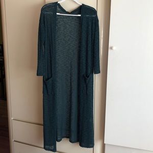 Green Maxi Cardigan from Tobi